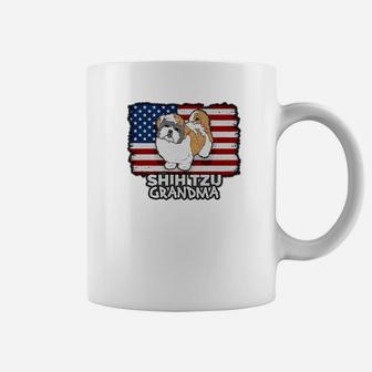 Shih Tzu Grandma Dog Coffee Mug - Seseable