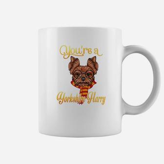 Smile Youre A Yorkshire Harry Dog Potter Glass Scarf Coffee Mug - Seseable