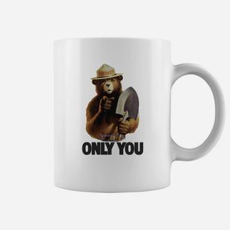 Smokey Bear Only You Kids T Shirt Coffee Mug - Seseable