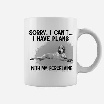 Sorry I Cant I Have Plans With My Porcelaine Coffee Mug - Seseable