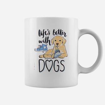 Southern Attitude Life Is Better With Dogs Coffee Mug - Seseable