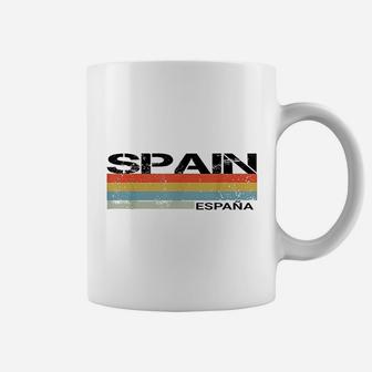Spain And Spanish Language Espana Retro Vintage Stripes Coffee Mug - Seseable