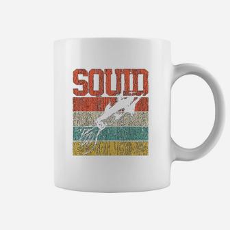 Squid Retro Vintage Marine Biologist Coffee Mug - Seseable