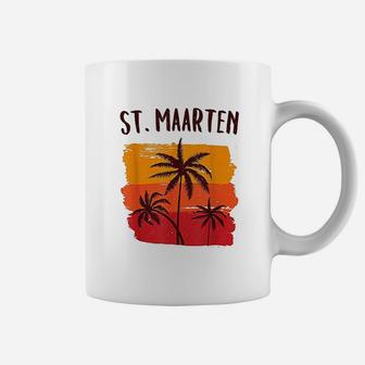 St Maarten Retro Tropical Cruise Vacation Souvenir Coffee Mug - Seseable