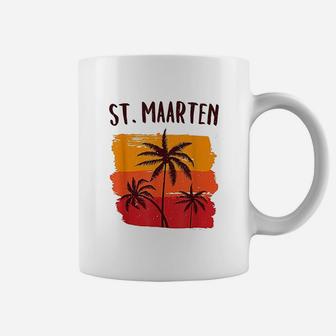 St Maarten Retro Tropical Cruise Vacation Souvenir Graphic Coffee Mug - Seseable