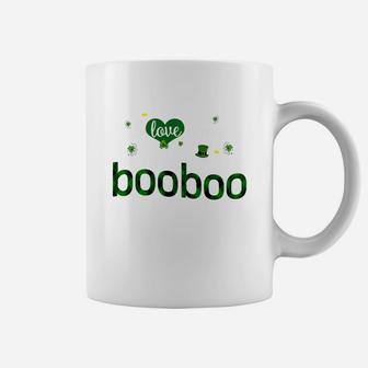 St Patricks Day Cute Shamrock I Love Being Booboo Heart Family Gifts Coffee Mug - Seseable