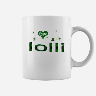 St Patricks Day Cute Shamrock I Love Being Lolli Heart Family Gifts Coffee Mug - Seseable