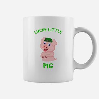 St Patricks Day Leprechaun Hat Lucky Little Pig Animal Lovers Gift Coffee Mug - Seseable
