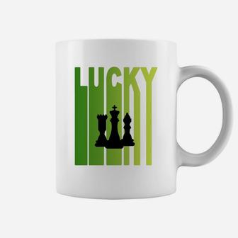St Patricks Day Lucky Chess Funny Sport Lovers Gift Coffee Mug - Seseable