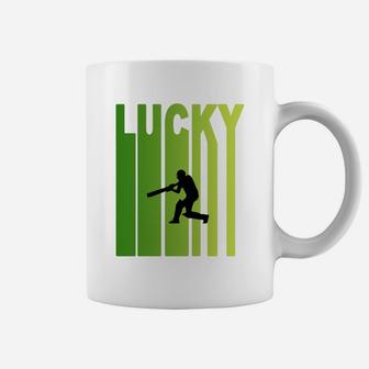 St Patricks Day Lucky Cricket Funny Sport Lovers Gift Coffee Mug - Seseable