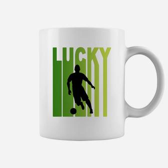 St Patricks Day Lucky Football Funny Sport Lovers Gift Coffee Mug - Seseable