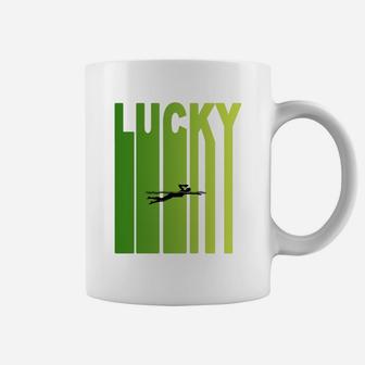 St Patricks Day Lucky Swimming Funny Sport Lovers Gift Coffee Mug - Seseable