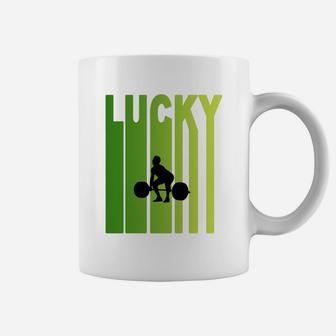St Patricks Day Lucky Weightlifting Funny Sport Lovers Gift Coffee Mug - Seseable
