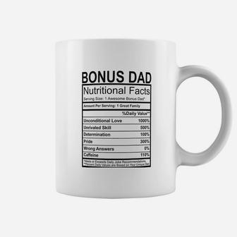 Stepdad Gifts Bonus Dad Nutritional Facts Coffee Mug - Seseable