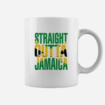 Straight Outta Jamaica Gift Flag Pride T-shirt Coffee Mug - Seseable