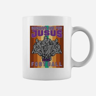 Sundays Are For Je Sus And Football Happy Weekend Activity Coffee Mug - Seseable