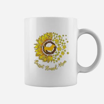 Sunflower Basset Hound Mom Coffee Mug - Seseable
