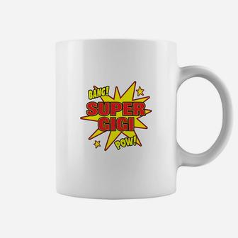 Super Gigi Super Hero Power Grandma Grandmother Gift Coffee Mug - Seseable