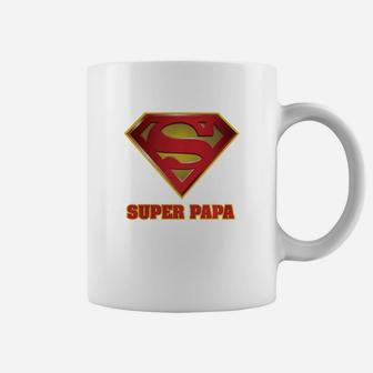 Super Papa, Fathers Day, Papa, best christmas gifts for dad Coffee Mug - Seseable