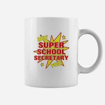 Super School Secretary Super Staff Appreciation Gift Coffee Mug - Seseable