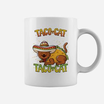 Taco Cat Spelled Backwards Is Taco Ca Funny Gift Coffee Mug - Seseable