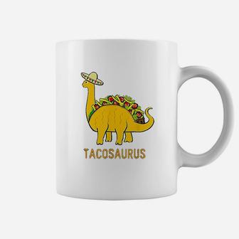 Tacosaurus Cinco Funny Taco Dinosaur Gift Coffee Mug - Seseable