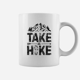 Take A Hike Outdoor Hiking Nature Hiker Vintage Gift Coffee Mug - Seseable