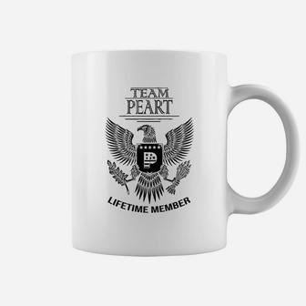 Team Peart Lifetime Member Family Surname Coffee Mug - Seseable
