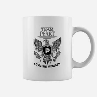 Team Peart Lifetime Member Family Surname Families The Peart Last Name Coffee Mug - Seseable