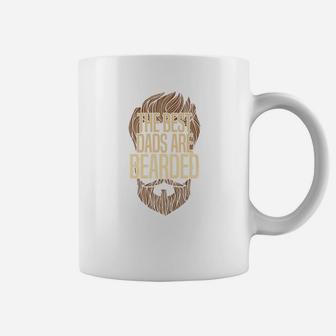 The Best Dads Are Bearded Funny Bearded Hipster Coffee Mug - Seseable