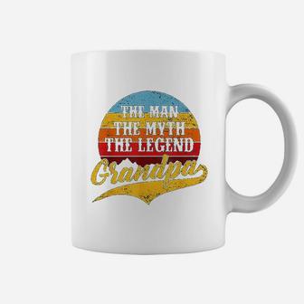 The Man The Myth The Legend Grandpa Gift Fathers Day Coffee Mug - Seseable