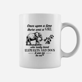 There Was A Girl Who Loved Elephants And Dogs Coffee Mug - Seseable