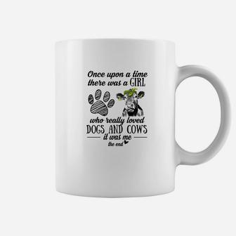 There Was A Girl Who Really Loved Dogs And Cows It Was Me The End Coffee Mug - Seseable