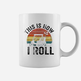 This Is How I Roll Vintage Golf Cart Coffee Mug - Seseable