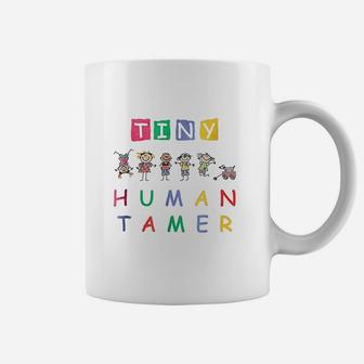 Tiny Human Tamer Teachers Daycare Provider Gift Coffee Mug - Seseable
