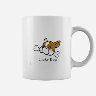 To Be With Your Cute Lucky Dog Face On Coffee Mug - Seseable