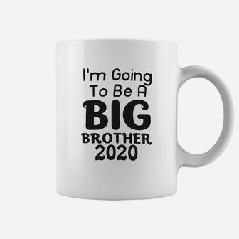 Toddler Girls Boys I Am Going To Be A Big Sister Brother 2020 Letter Print Coffee Mug - Seseable
