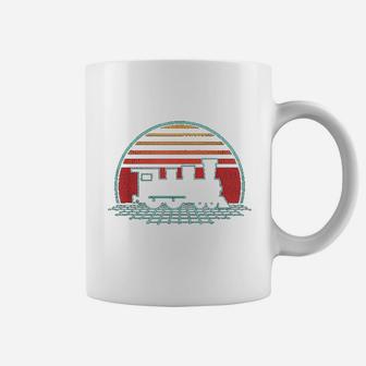 Train Driver Retro Vintage 80s Style Railroad Lover Coffee Mug - Seseable