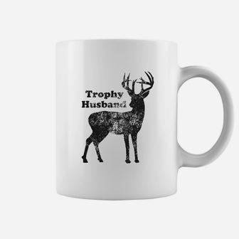 Trophy Husband Funny Hunting Buck Deer Fathers Day Coffee Mug - Seseable