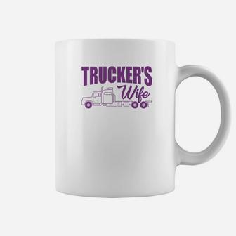 Trucker Truckers Wife Truck S Women Mom Nana Gifts Coffee Mug - Seseable