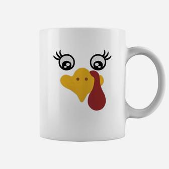 Turkey Face Turkey Trot Thanksgiving Turkey Face Coffee Mug - Seseable