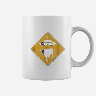Ufo Cow Abduction Alien Cow Sign Rosewell Coffee Mug | Seseable CA