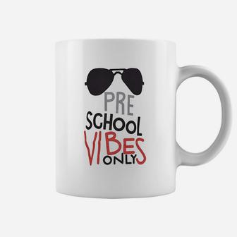 Unique Preschool Vibes Only Back To School Coffee Mug - Seseable