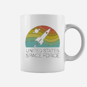 Us Space Force Retro Vintage Usa Funny Military Coffee Mug - Seseable