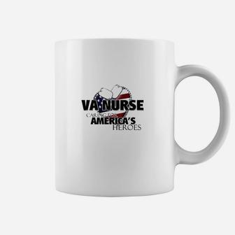 Va Nurse Caring For America White Coffee Mug - Seseable