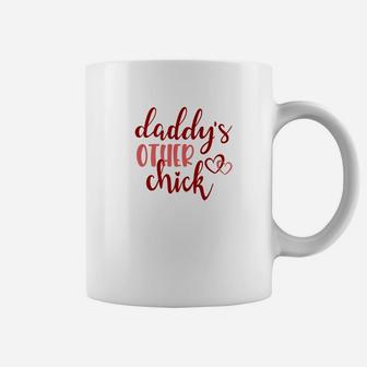 Valentines Day Shirt Daddys Other Chick Daughter Cute Kids Coffee Mug - Seseable