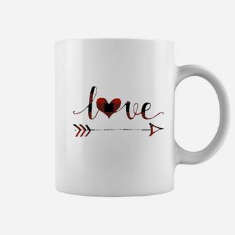 - Valentine's Day Shirt For Women Love Heart Print Coffee Mug - Seseable