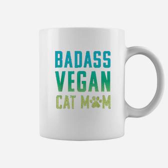 Vegan Cat Mom Cute Vegan Coffee Mug - Seseable