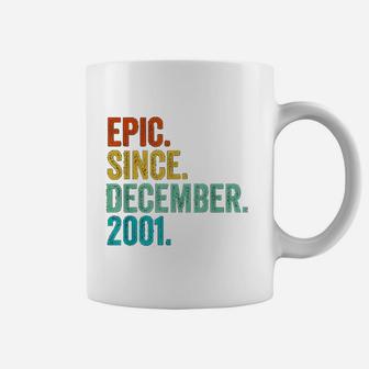 Vintage 21st Years Old Gift Epic Since December 2001 Coffee Mug - Seseable
