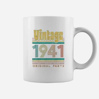 Vintage 1941 Original Parts 81 Years Old 81st Birthday Coffee Mug - Seseable